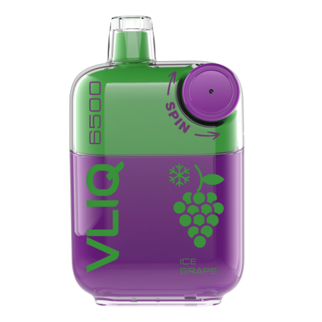 Одноразовая ЭС VLIQ SPIN 6500 - Холодный виноград (м)