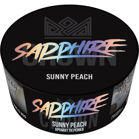 Табак для кальяна Sapphire Crown,с ароматом Sunny Peach, 25 грамм (шт)  НОВИНКА 11 2023