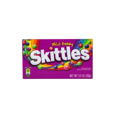 Драже Skittles Wild Berry (Лесные ягоды) 99г (12шт в уп) США