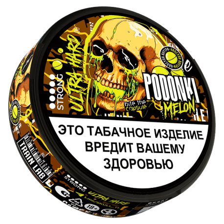 Жевательный табак PODgONKI ULTRA HARD - MELON дыня (с кнопкой)  НОВИНКА 05 2025