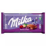 Шоколад Milka Raisins & Hazelnuts 100 гр (22 шт. в упаковке)