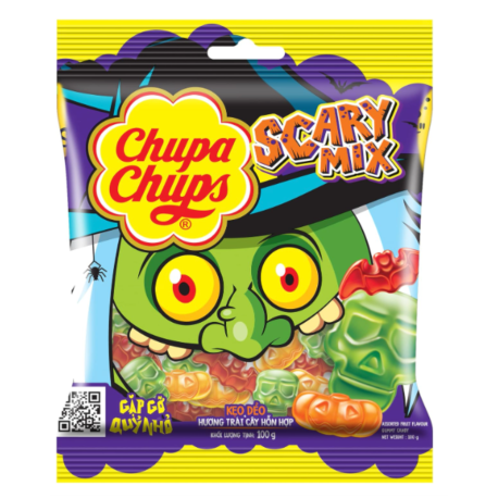 Мармелад Chupa Chups Scary Mix 50гр (16шт в уп) ВЬЕТНАМ