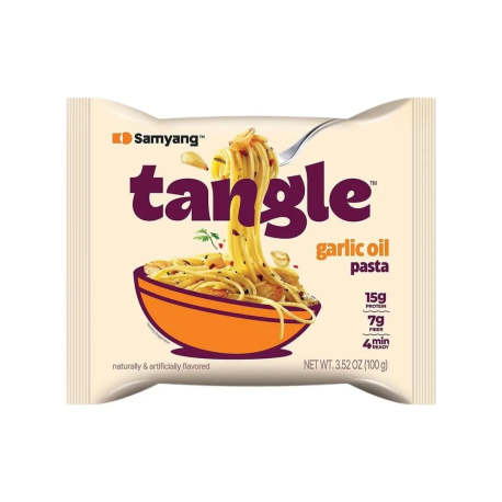 Паста TANGLE с чесночно-масляным соусом 100г (6шт в уп) Корея