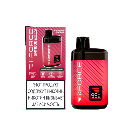 Одноразовая ЭС i:FORCE GR11000TURBO - Клубника Малина (м)