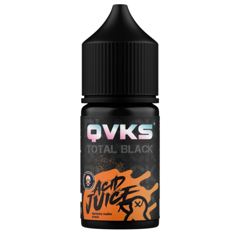 Ароматизатор QVKS TOTAL BLACK KONSTRUKT - Яблоко Лайм Алоэ