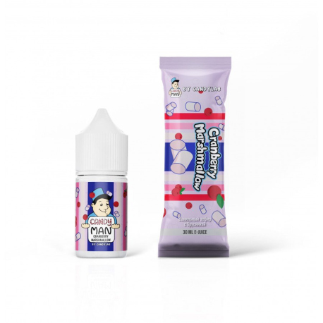 Жидкость CANDYLAB - CANDYMAN Zero Cranberry Marshmallow Ванильный Зефир с Брусник 27 мл 0 мг МАРКИРО