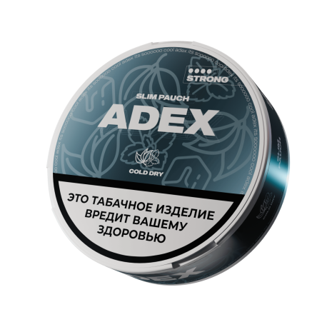 Жевательный табак ADEX - КОЛД ДРАЙ стронг СЛИМ   НОВИНКА 12 2024