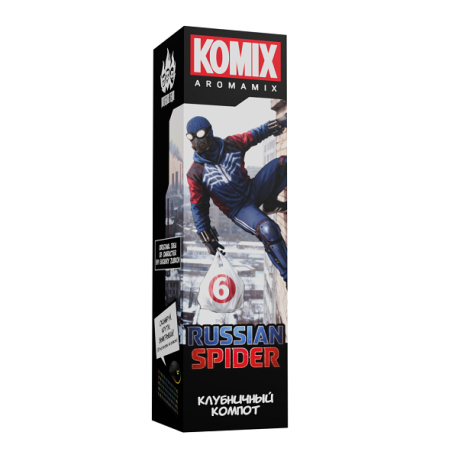Ароматизатор KOMIX - Russian Spider (Клубничный компот) 13 мл     НОВИНКА 03 2026
