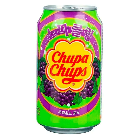Газированный напиток Chupa Chups Grape (Виноград) 345мл  (24шт в уп) 