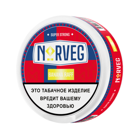 Жевательный табак NORVEG - BANANA RAFF / Super Strong