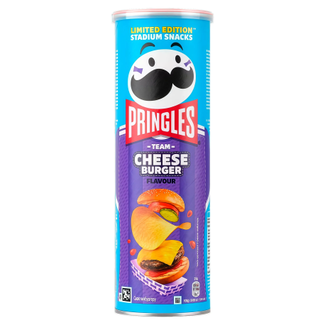Чипсы Pringles - Сырный Бургер 165гр (19шт в уп) Европа