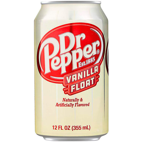 Газированный напиток Dr. Pepper Vanilla Float 355 мл (12шт в уп) США