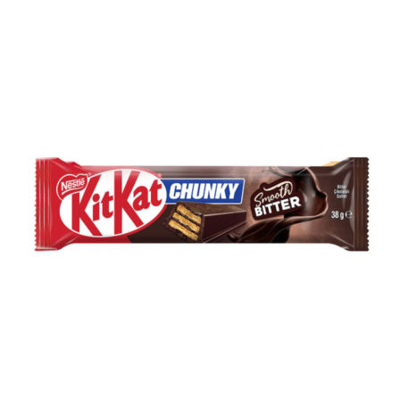 Батончик KitKat Chunky Smooth Bitter (Кит Кат Чанки в темном шоколаде) 38г (12шт в уп) ТУРЦИЯ