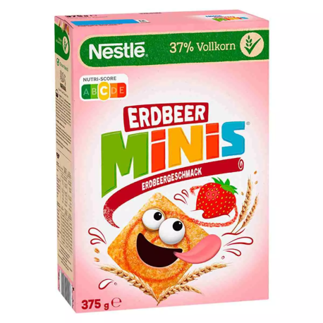  Готовый завтрак Nestle Minis с клубникой 375гр (7шт в уп) ГЕРМАНИЯ