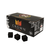 Уголь для кальяна CROWN кокосовый 22 мм, 96 кубиков 