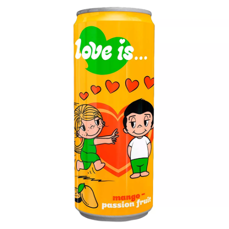 Газированный напиток LOVE IS Манго и Маракуйя 330мл (12шт в уп)