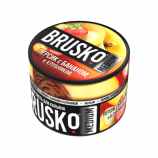 Табак для кальяна BRUSKo Персик с бананом и клубникой Medium 50 гр