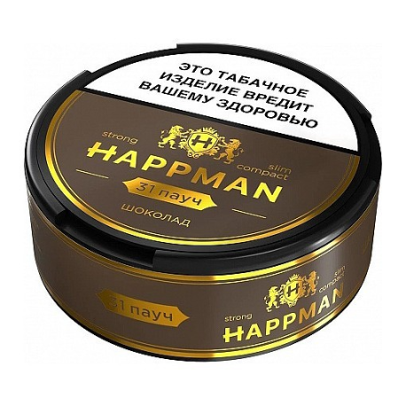 Жевательный табак BRUSKO - HAPPMAN Шоколад STRONG   НОВИНКА 10 2025