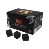 Уголь для кальяна CROWN кокосовый 25 мм, 72 кубика 