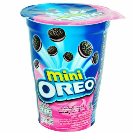 Печенье Oreo Mini Strawberry 61,3гр (24шт в уп) ИНДОНЕЗИЯ