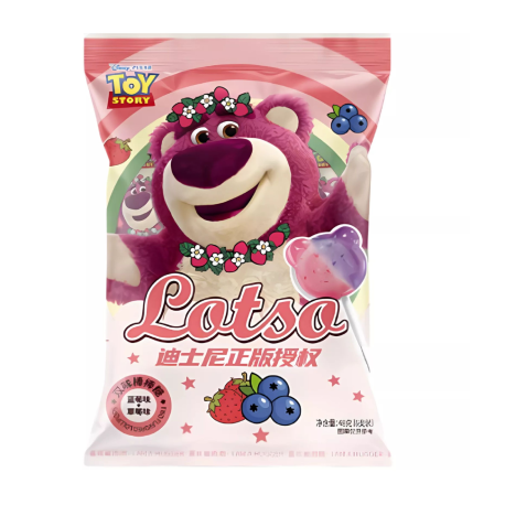 Леденцы на палочке со вкусом черники и клубники Toy Story 48г