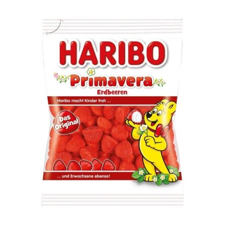 Мармелад Haribo Primavera Клубника 80гр (24шт в уп) 