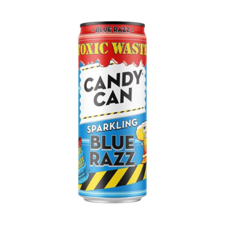Газированный напиток Candy Can Toxic Waste Blue Razz 330мл ж/б (12шт в уп)