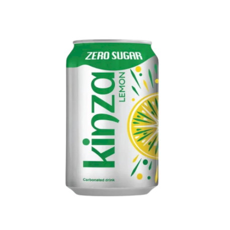 Газированный напиток KINZA Lemon Zero Sugar 320мл (24шт в уп)