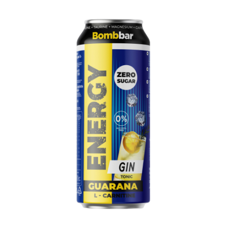 Напиток безалкогольный тонизирующий BOMBBAR - Gin and Tonic (Джин-Тоник) 450 мл (12 шт в упак)