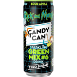 Газированный напиток Candy Can Rick & Morty Green Mix Sour Apple 330 мл (12 шт. в упаковке) 