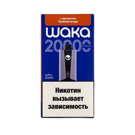 Одноразовая ЭС WAKA-soPro 20000 - Тройная ягода (м)   НОВИНКА 05 2026