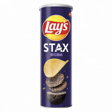 Чипсы Lay's Stax Black Truffle 90гр (24шт в упак)