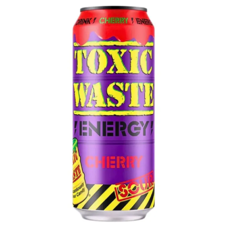 Toxic Waste Energy Sour Cherry (Токсик Вейст Энерджи Кислая Вишня) 500мл (12 шт в упак)