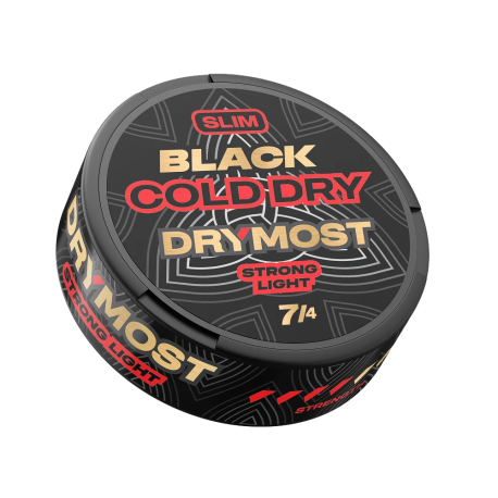 Жевательный табак DRYMOST - Cold Dry Slim Light 12 гр (ЧЁРНАЯ)   НОВИНКА 09 2025