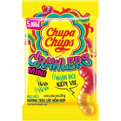 Мармелад Chupa Chups Mini Crawlers 24гр (16шт в уп) ВЬЕТНАМ