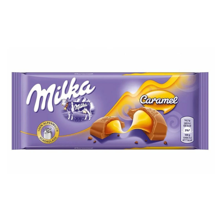 Шоколадная плитка Милка 100гр - Карамель (20шт в уп) ГЕРМАНИЯ