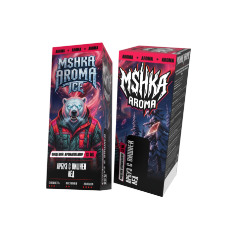 Ароматизатор MSHK AROMA ICE - Арбуз с вишней лёд 13 мл
