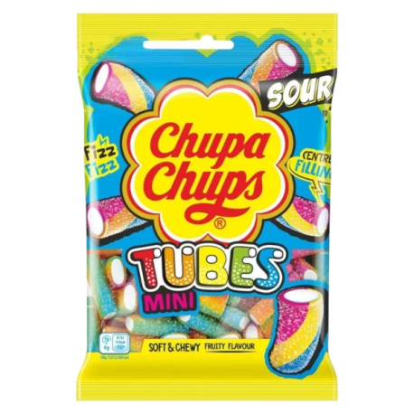 Chupa Сhups Sour Tubes (Мармелад Жев. Чупа Чупс Кислые Палочки) 90гр (18шт в уп) Соединенное королев