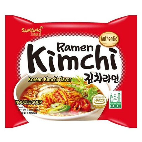 Лапша Samyang 120г Ramen Kimchi со вкусом кимчи (20шт в уп)