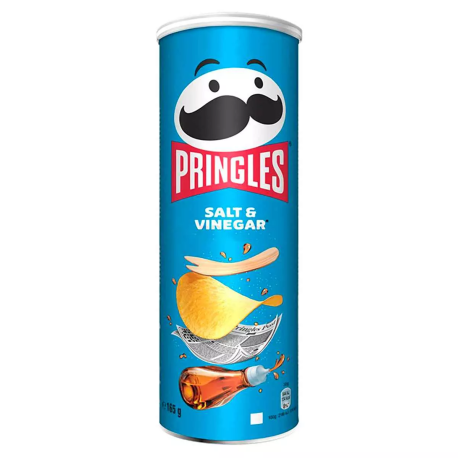 Чипсы Pringles - Соль и Уксус 165гр (19шт в уп) Европа