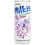 Газированный молокосодержащий напиток Lotte Milkis Grape 250 мл (30 шт. в упаковке)