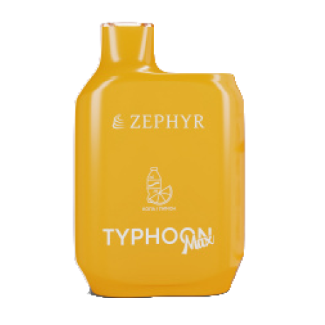 Одноразовая ЭС ZEPHYR Typhoon Max 4000 тяг Lemon coke (м)  НОВИНКА 08 2023