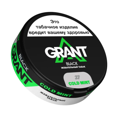 Жевательный табак GRANT - COLD MINT slim MEDIUM 13 гр  НОВИНКА 11 2024