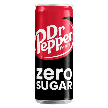 Газированный напиток Dr. Pepper Zero sugar 330мл (24шт в уп) Польша