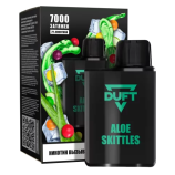 Одноразовая электронная сигарета DUFT 7000 Aloe Skittles (20мг)
