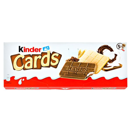 Печенье Kinder Cards 128гр (20шт в уп) Германия