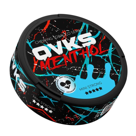 Жевательный табак QVKS MINI STRONG - MENTHOL   НОВИНКА 07 2025