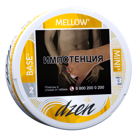 Жевательный табак DZEN Base Mini - Mellow 9гр 33 пауча      НОВИНКА 07 2026