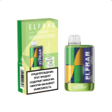 Одноразовая электронная сигарета ELFBAR TE6000 - Киви Арбуз Зеленое яблоко (20мг)