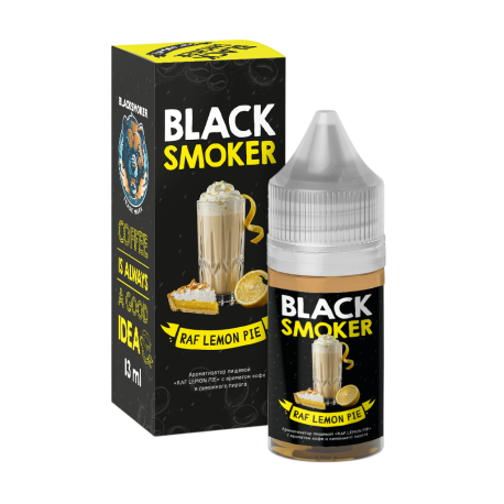 Ароматизатор Black Smoker COFFEE - RAF LEMON PIE (с ароматом кофе и лимонного пирога) 13мл